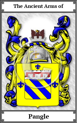 Pangle Family Crest Download (JPG)  Book Plated - 150 DPI