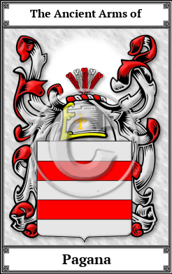 Pagana Family Crest Download (JPG)  Book Plated - 150 DPI