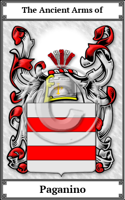 Paganino Family Crest Download (JPG) Book Plated - 600 DPI