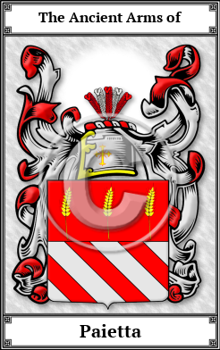 Paietta Family Crest Download (JPG)  Book Plated - 150 DPI