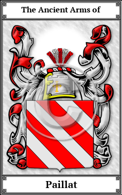 Paillat Family Crest Download (JPG)  Book Plated - 150 DPI