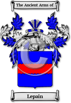 Lepain Family Crest Download (jpg) Legacy Series - 150 DPI