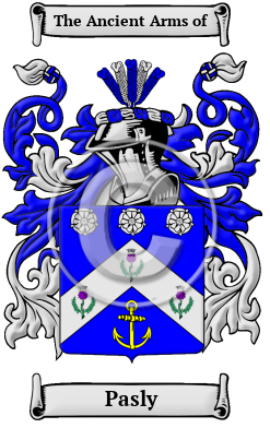 Pasly Family Crest/Coat of Arms