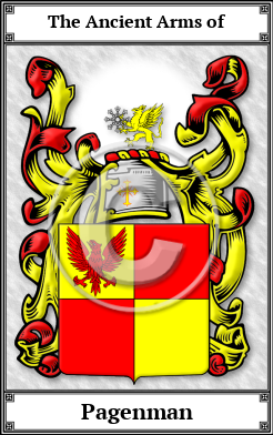 Pagenman Family Crest Download (JPG) Book Plated - 600 DPI