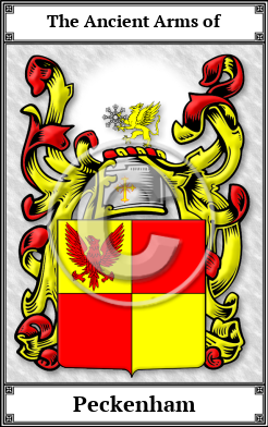 Peckenham Family Crest Download (JPG)  Book Plated - 150 DPI