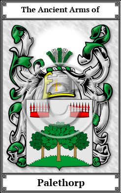 Palethorp Family Crest Download (JPG) Book Plated - 300 DPI