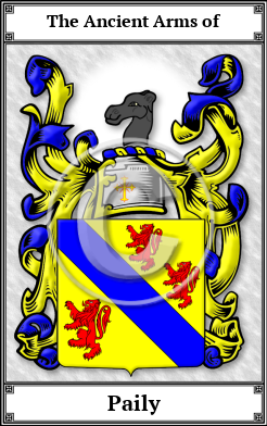 Paily Family Crest Download (JPG)  Book Plated - 150 DPI