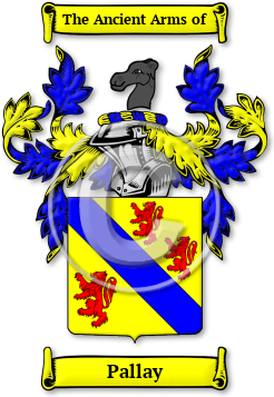 Pallay Family Crest Download (jpg) Legacy Series - 150 DPI