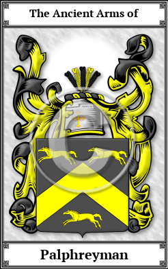 Palphreyman Family Crest Download (JPG) Book Plated - 600 DPI