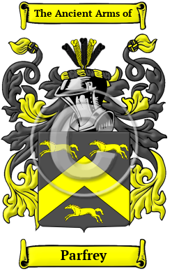 Parfrey Family Crest/Coat of Arms