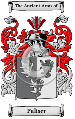 Paliser Family Crest/Coat of Arms