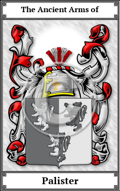 Palister Family Crest Download (JPG)  Book Plated - 150 DPI