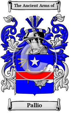 Pallio Family Crest/Coat of Arms