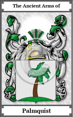 Palmquist Family Crest Download (JPG)  Book Plated - 150 DPI