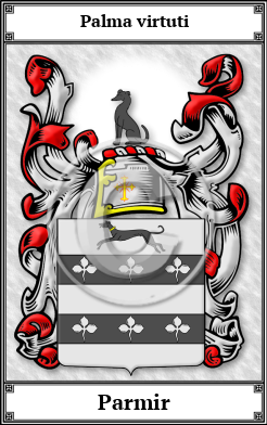Parmir Family Crest Download (JPG) Book Plated - 600 DPI