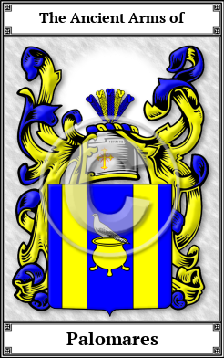 Palomares Family Crest Download (JPG)  Book Plated - 150 DPI