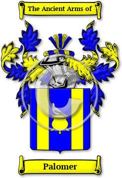 Palomer Family Crest Download (jpg) Legacy Series - 150 DPI