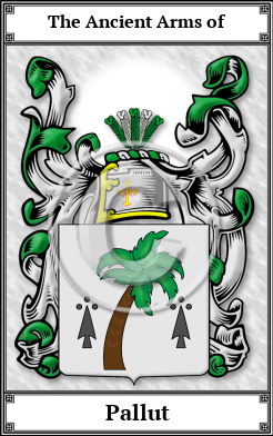 Pallut Family Crest Download (JPG)  Book Plated - 150 DPI