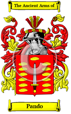 Pando Family Crest/Coat of Arms