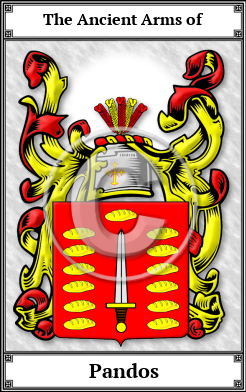 Pandos Family Crest Download (JPG) Book Plated - 600 DPI