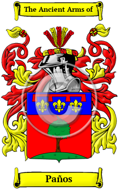 Paños Family Crest Download (JPG) Heritage Series - 300 DPI
