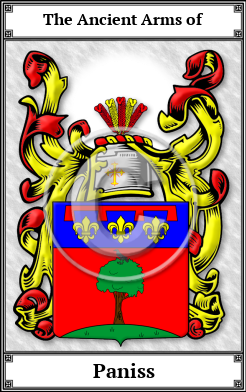Paniss Family Crest Download (JPG)  Book Plated - 150 DPI