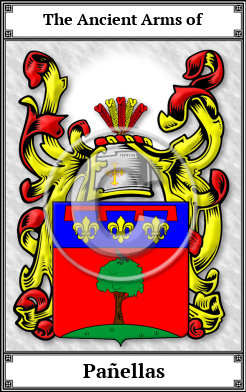 Pañellas Family Crest Download (JPG) Book Plated - 600 DPI