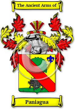 Paniagua Family Crest Download (jpg) Legacy Series - 150 DPI