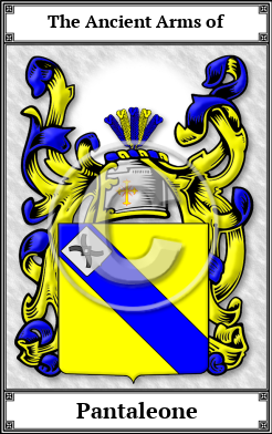 Pantaleone Family Crest Download (JPG)  Book Plated - 150 DPI
