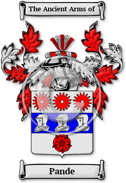 Pande Family Crest Download (JPG) Legacy Series - 600 DPI