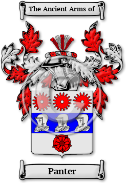 Panter Family Crest Download (jpg) Legacy Series - 150 DPI