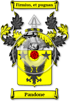 Pandone Family Crest Download (jpg) Legacy Series - 150 DPI