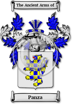 Panza Family Crest Download (jpg) Legacy Series - 150 DPI