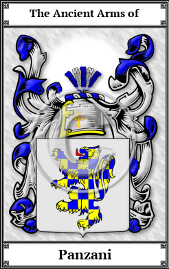 Panzani Family Crest Download (JPG)  Book Plated - 150 DPI