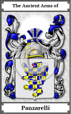 Panzarelli Family Crest Download (JPG)  Book Plated - 150 DPI