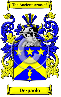 De-paolo Family Crest Download (JPG) Heritage Series - 300 DPI