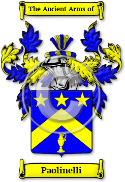 Paolinelli Family Crest Download (jpg) Legacy Series - 150 DPI