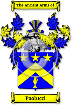 Paolucci Family Crest Download (jpg) Legacy Series - 150 DPI