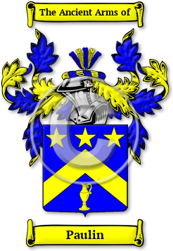 Paulin Family Crest Download (jpg) Legacy Series - 150 DPI