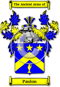 Paulon Family Crest Download (jpg) Legacy Series - 150 DPI