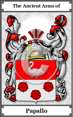 Papallo Family Crest Download (JPG)  Book Plated - 150 DPI