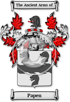 Papen Family Crest Download (jpg) Legacy Series - 150 DPI