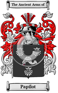 Papilot Family Crest/Coat of Arms