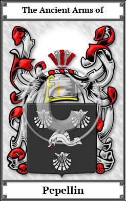 Pepellin Family Crest Download (JPG)  Book Plated - 150 DPI