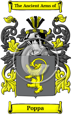 Poppa Family Crest Download (JPG) Heritage Series - 600 DPI