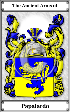Papalardo Family Crest Download (JPG)  Book Plated - 150 DPI