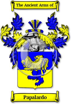 Papalardo Family Crest Download (jpg) Legacy Series - 150 DPI