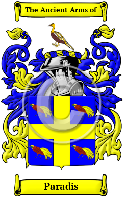 Paradis Family Crest Download (JPG) Heritage Series - 300 DPI