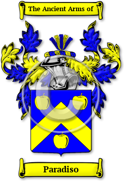 Paradiso Family Crest Download (jpg) Legacy Series - 150 DPI