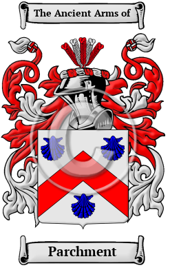 Parchment Family Crest/Coat of Arms